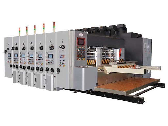 Ink printing slotting die cutting machine